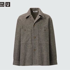 Uniqlo Taupe French Style Fleece Jacket